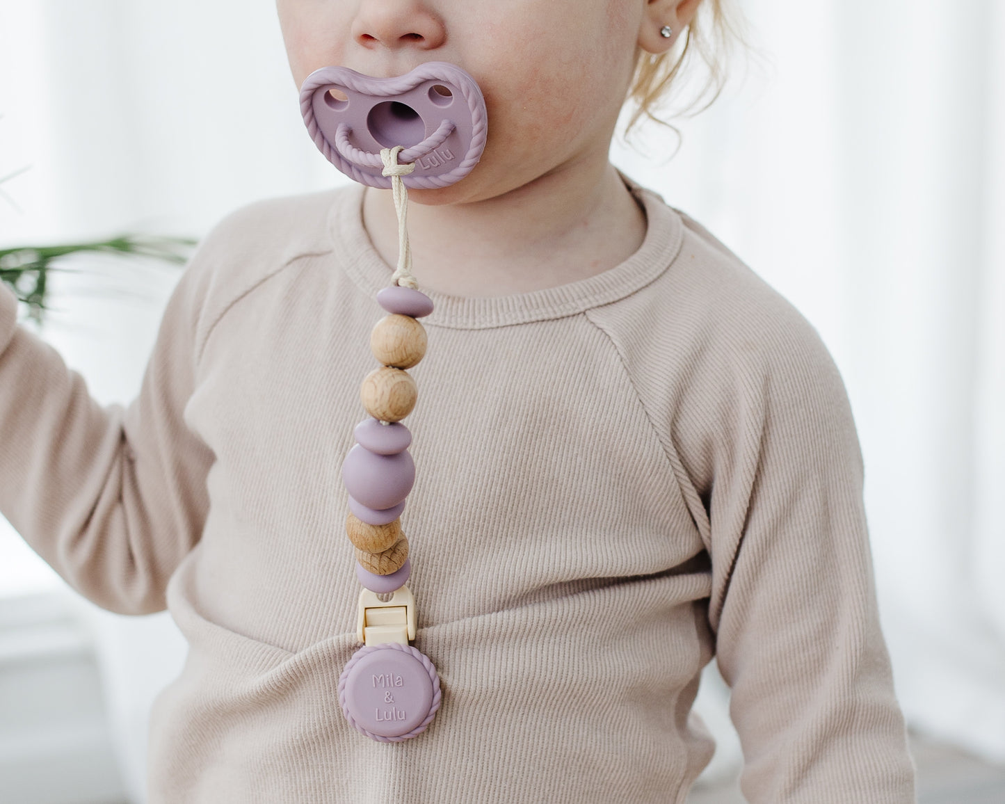 Slant Shape Silicone Pacifiers (Set of 2)