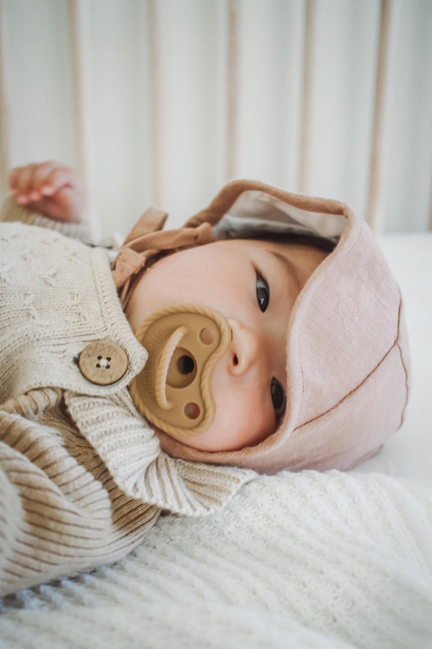 mila & lulu baby silicone round pacifiers