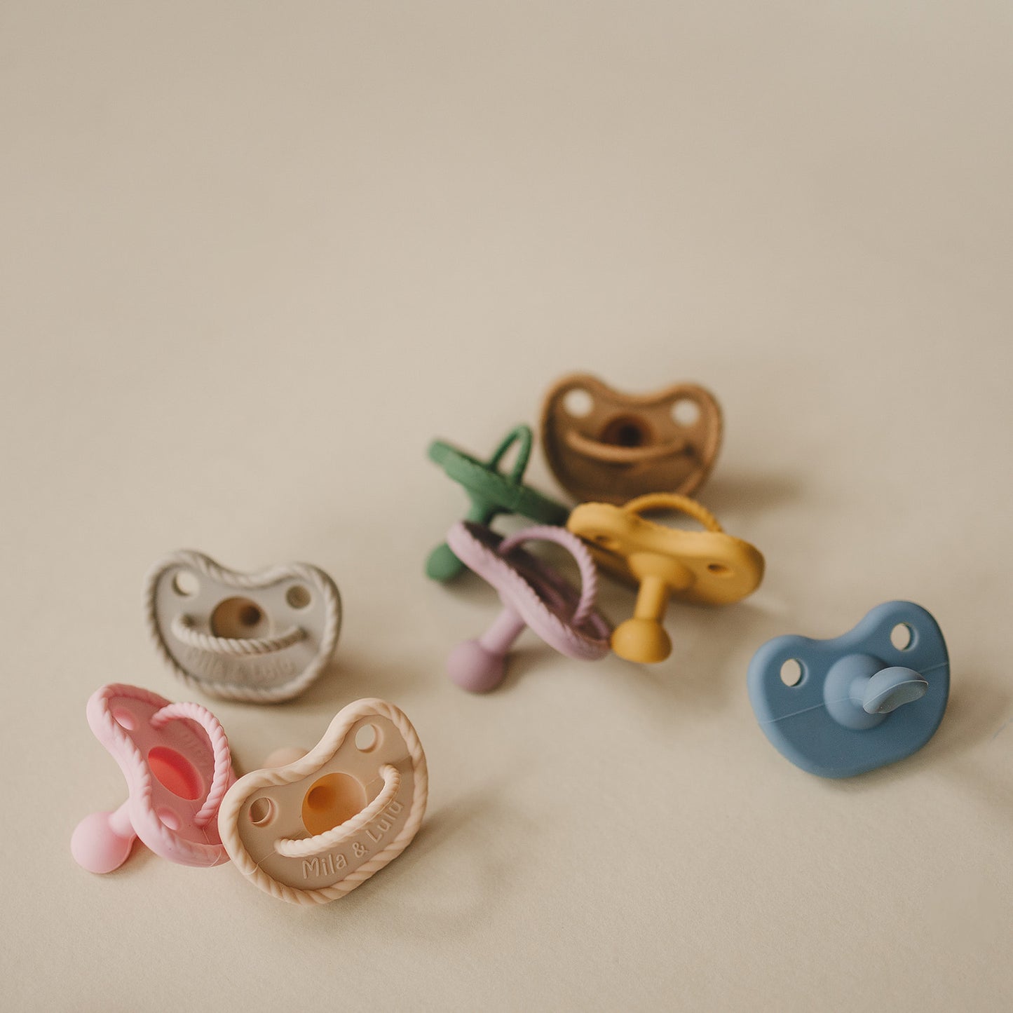 Slant Shape Silicone Pacifiers (Set of 2)