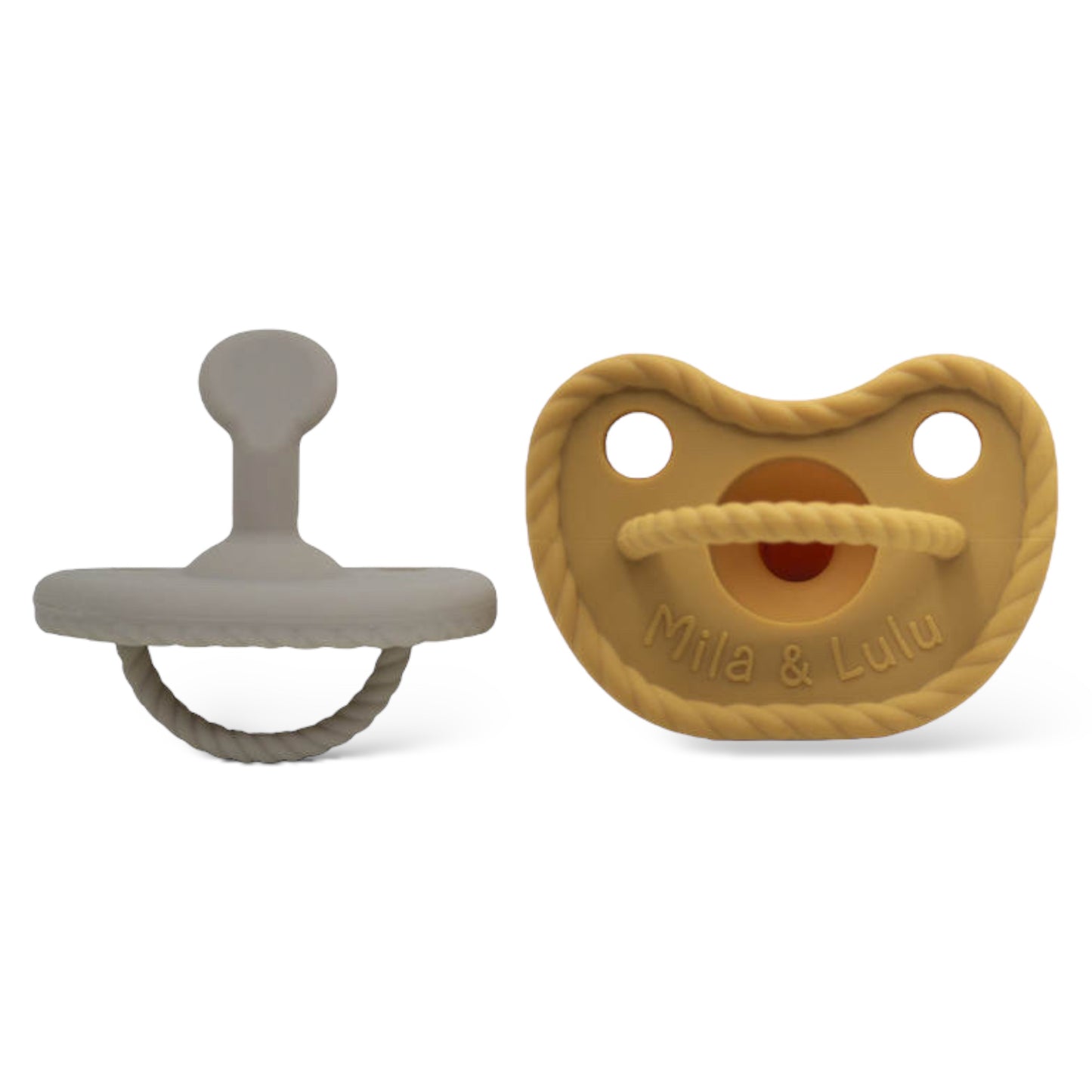 Slant Shape Silicone Pacifiers (Set of 2)