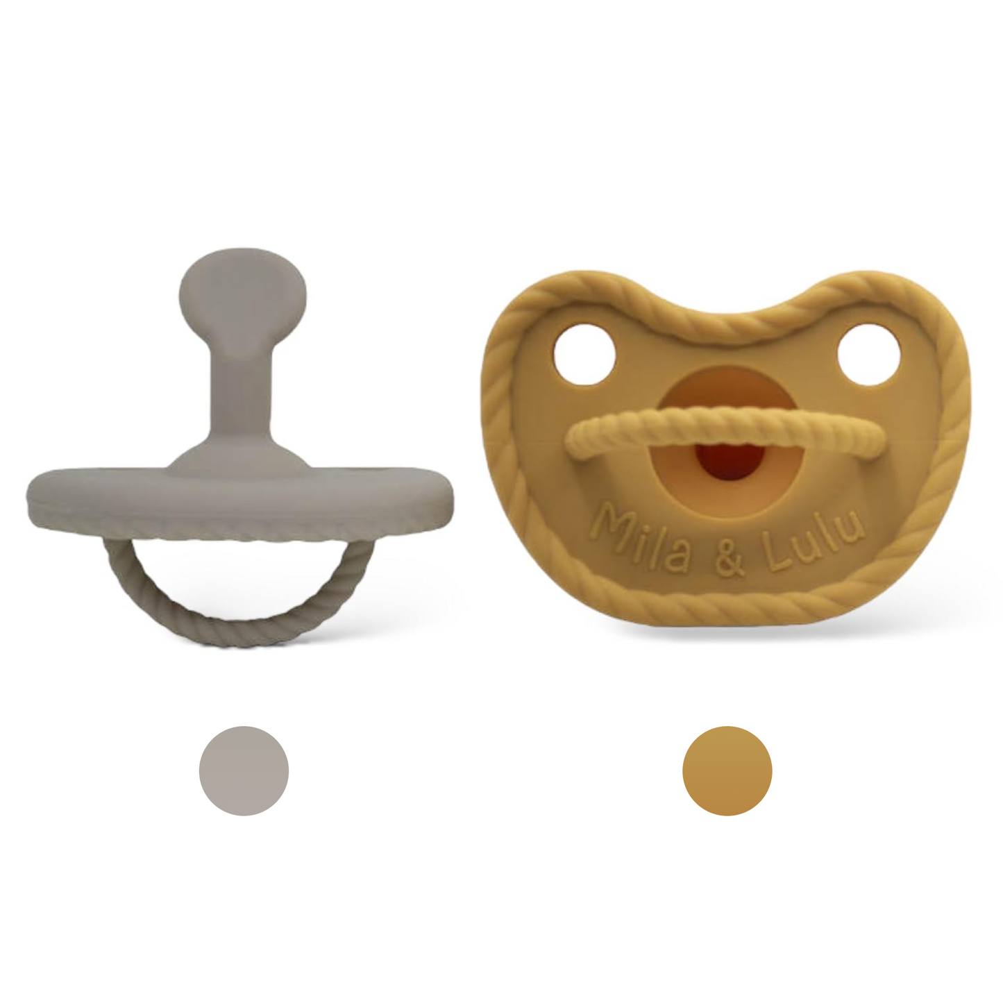 Mila & Lulu pacifiers set, silicone baby pacifiers, baby dummy