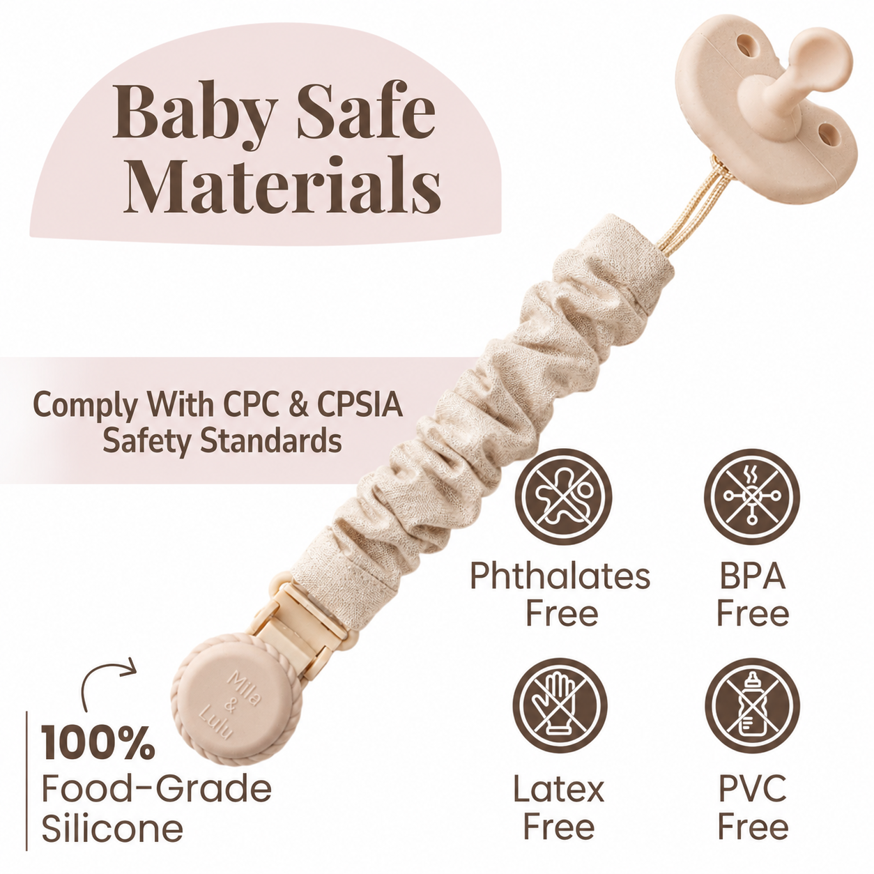 baby pacifier clips