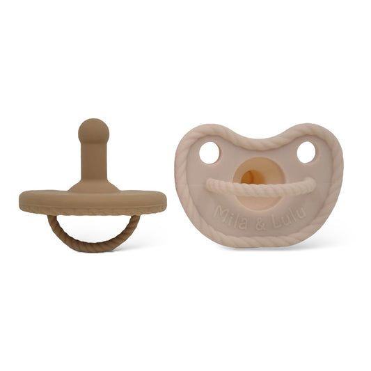 Round Shape Silicone Pacifiers (Set of 2)