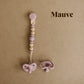 Metal-Free Beaded Silicone and Breech Wood Pacifier Clips