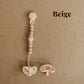 Metal-Free Beaded Silicone and Breech Wood Pacifier Clips