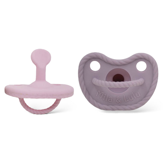 Slant Shape Silicone Pacifiers (Set of 2)