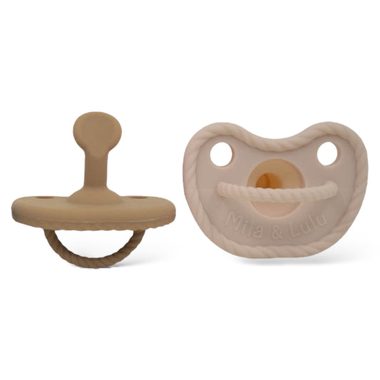 Slant Shape Silicone Pacifiers (Set of 2)