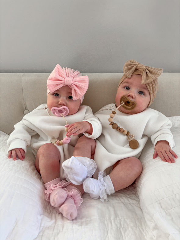 Mila & Lulu baby pacifiers and silicone pacifier clips