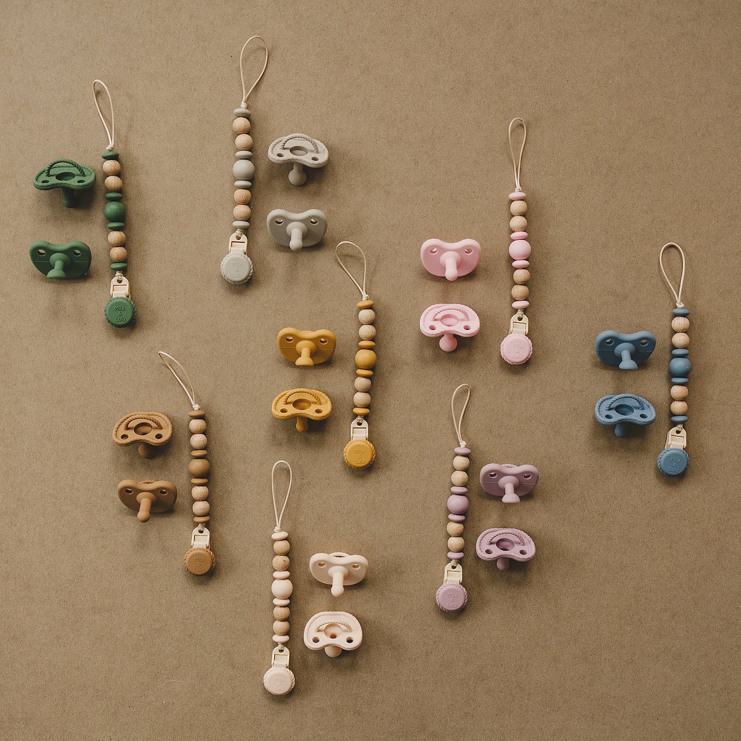 Mila and Lulu matching dummies and dummy clips sets