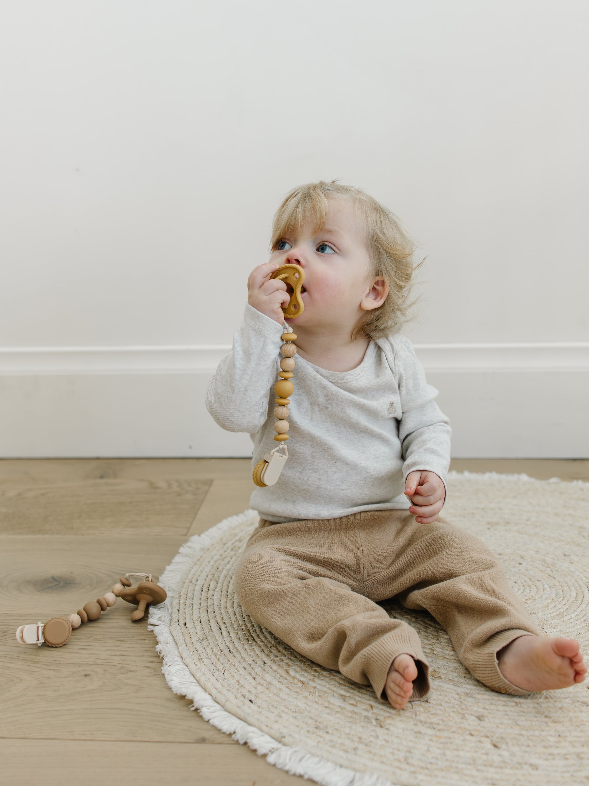 Mila and Lulu orthodontic silicone pacifiers and clips non-toxic 