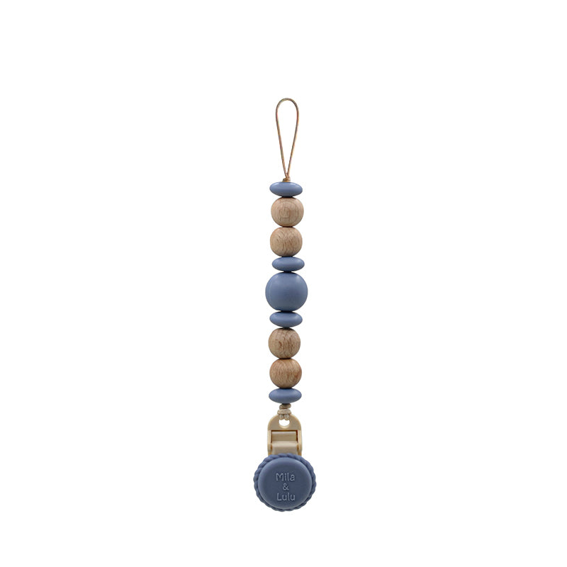 Metal free, plastic free and rust free Ocean silicone pacifier clip