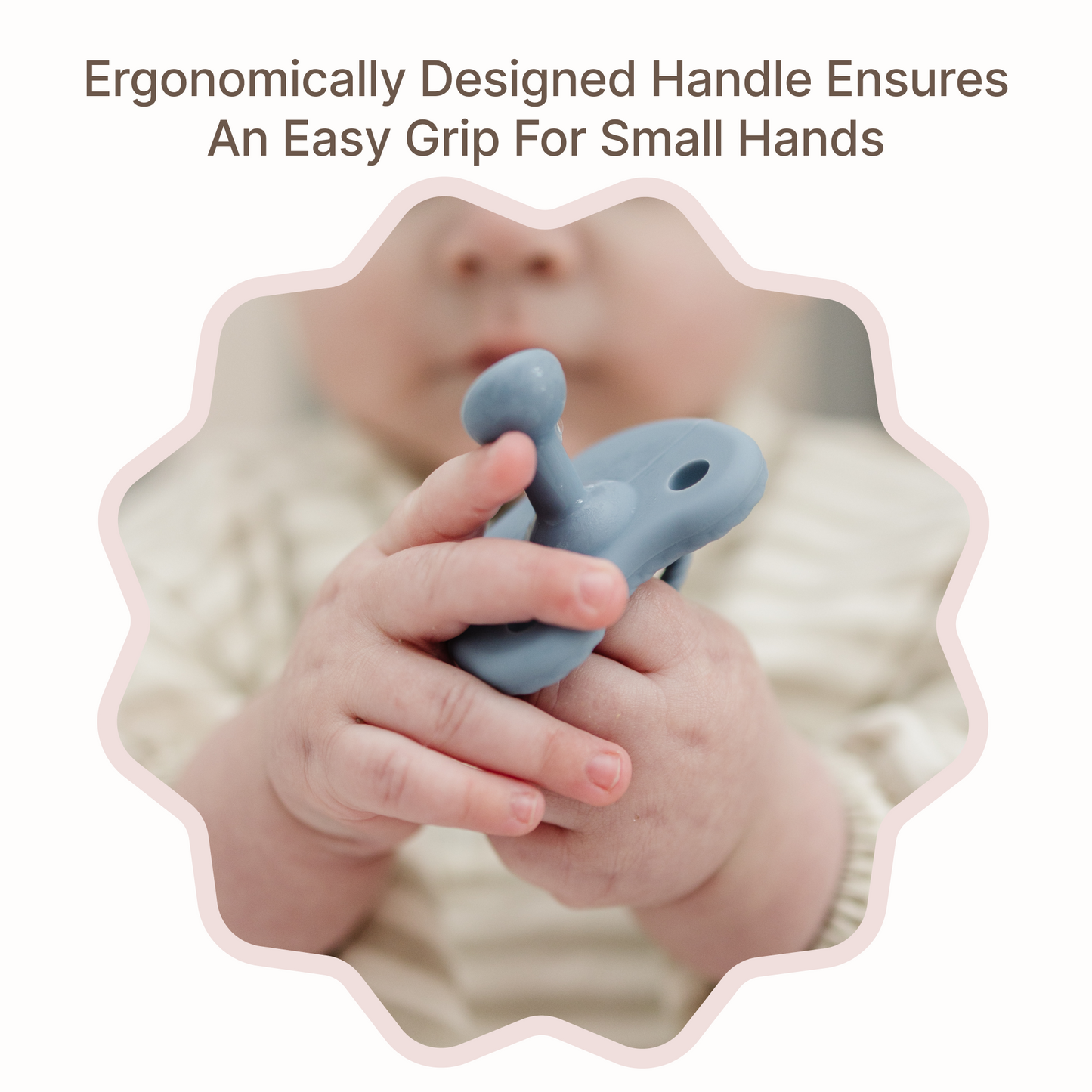 Mila & Lulu small handle pacifier, baby pacifiers, orhtodontic pacifiers, best pacifiers for newborns