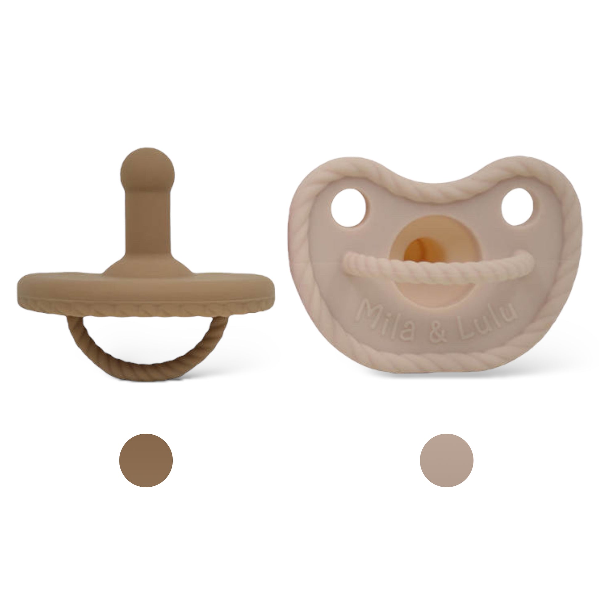 Mila & Lulu dummy. baby binky. silicone baby pacifiers. best pacifiers for newborns